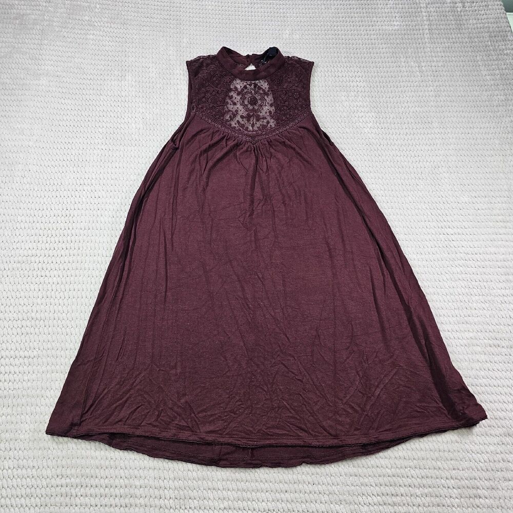 American Eagle Dress Womens XS Maroon Sleeveless Casual Spring Summer - Picture 1 of 7